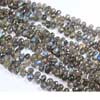 Natural Blue Flash Black Labradorite Micro Faceted Tear Drop Briolette Drop Beads Strand Length 9 Inches and Size 8mm to 8.5mm approx. 